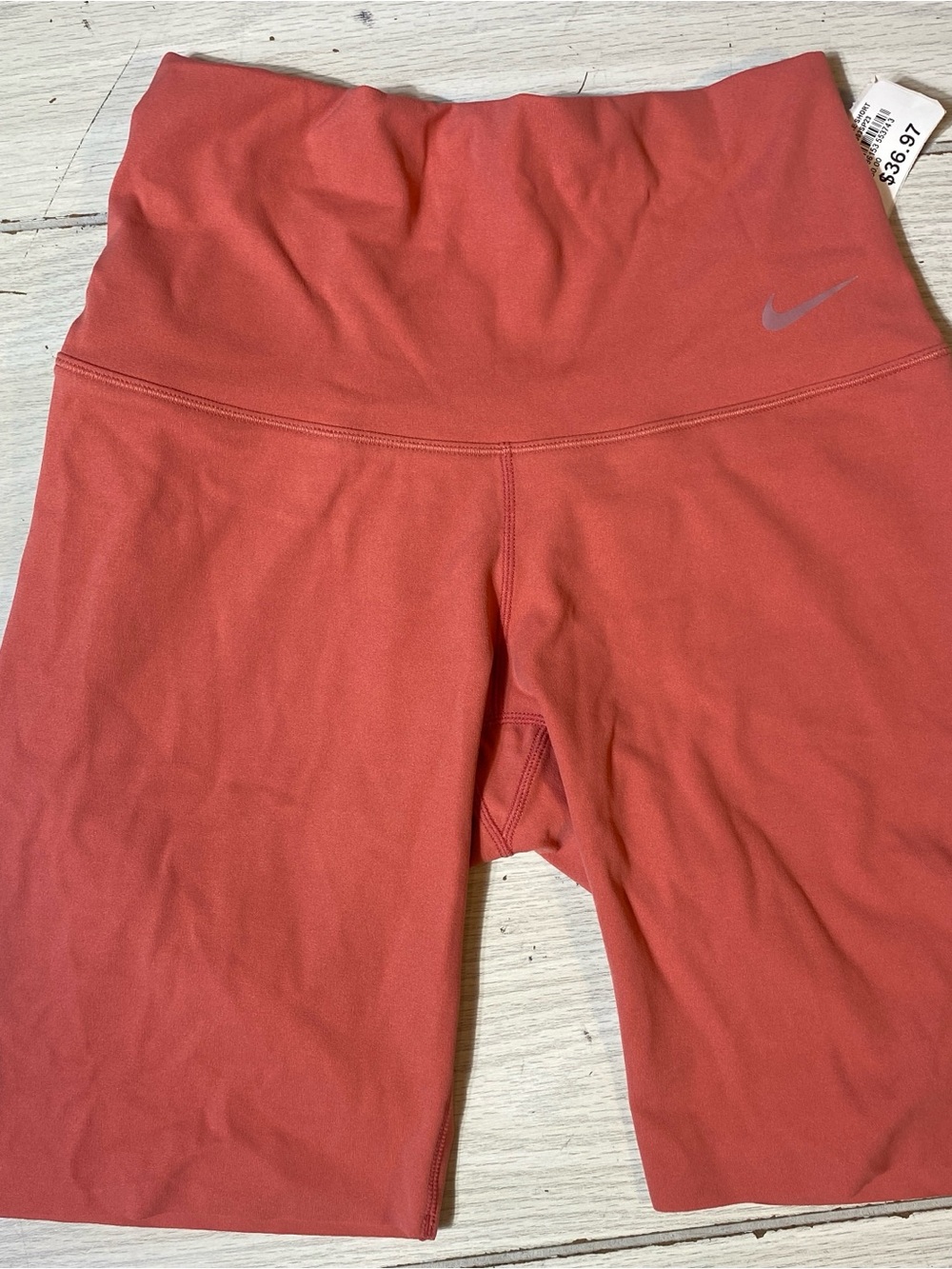 Nike Zenvy Dri-FIT Womens 8" Bike Shorts Size XS Terra Blush Pink NWT DQ6003